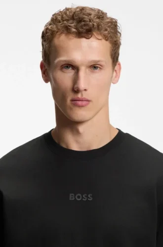 T-Shirt aus Baumwolljersey mit Logo-Detail