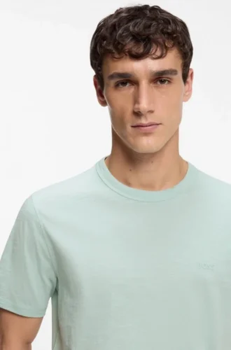 T-Shirt aus Baumwolljersey mit Logo-Detail