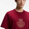 T-Shirt aus Baumwolljersey mit Logo-Motiv zum Jahr des Pferdes