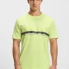 T-Shirt aus Baumwolljersey mit Logo und Streifen