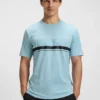T-Shirt aus Baumwolljersey mit Logo und Streifen