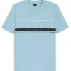 T-Shirt aus Baumwolljersey mit Logo und Streifen