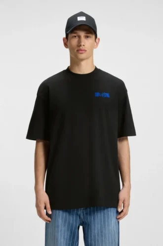 T-Shirt aus Baumwolljersey mit Puff-Print-Logo