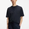 T-Shirt aus Baumwolljersey mit reflektierendem Logo T-Shirt aus Baumwolljersey mit reflektierendem Logo