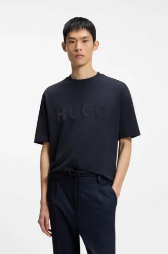 T-Shirt aus Baumwolljersey mit reflektierendem Logo