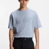 T-Shirt aus Baumwolljersey mit reflektierendem Logo