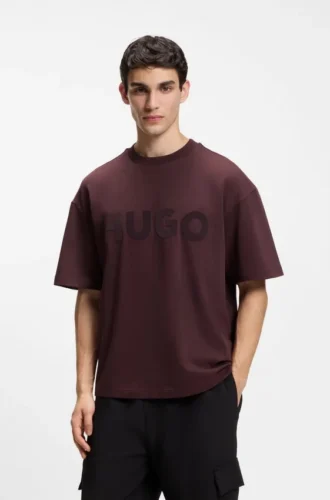 T-Shirt aus Baumwolljersey mit reflektierendem Logo