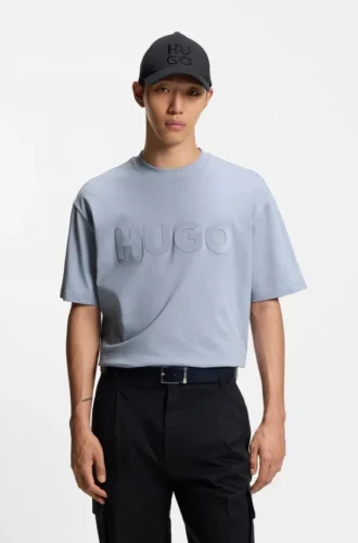 T-Shirt aus Baumwolljersey mit reflektierendem Logo