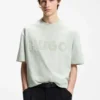 T-Shirt aus Baumwolljersey mit reflektierendem Logo T-Shirt aus Baumwolljersey mit reflektierendem Logo