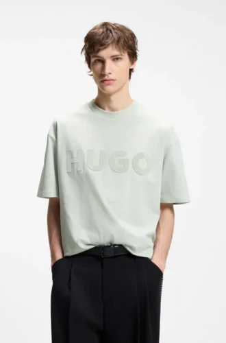 T-Shirt aus Baumwolljersey mit reflektierendem Logo