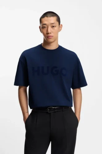 T-Shirt aus Baumwolljersey mit reflektierendem Logo