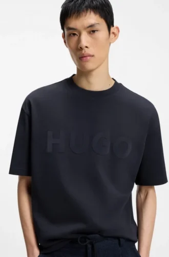 T-Shirt aus Baumwolljersey mit reflektierendem Logo
