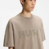 T-Shirt aus Baumwolljersey mit reflektierendem Logo T-Shirt aus Baumwolljersey mit reflektierendem Logo
