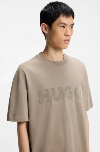 T-Shirt aus Baumwolljersey mit reflektierendem Logo