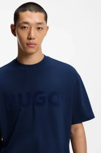 T-Shirt aus Baumwolljersey mit reflektierendem Logo