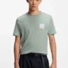 T-Shirt aus Baumwolljersey mit Split-Logo-Print