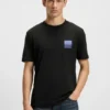 T-Shirt aus Baumwolljersey mit Split-Logo-Print