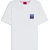 T-Shirt aus Baumwolljersey mit Split-Logo-Print