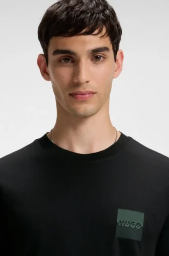 T-Shirt aus Baumwolljersey mit Split-Logo-Print