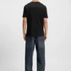 T-Shirt aus Baumwolljersey mit Split-Logo-Print