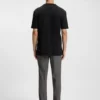 T-Shirt aus Baumwolljersey mit Split-Logo-Print