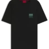 T-Shirt aus Baumwolljersey mit Split-Logo-Print