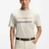T-Shirt aus Baumwolljersey mit Streifen-Motiv