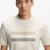 T-Shirt aus Baumwolljersey mit Streifen-Motiv