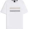 T-Shirt aus Baumwolljersey mit Streifen-Motiv