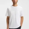 T-Shirt aus Baumwolljersey mit strukturiertem Logo