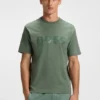 T-Shirt aus Baumwolljersey mit strukturiertem Logo