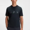 T-Shirt aus Baumwolljersey mit strukturiertem Logo