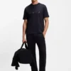 T-Shirt aus Baumwolljersey mit strukturiertem Logo
