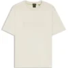 T-Shirt aus Baumwolljersey mit strukturiertem Logo