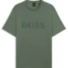 T-Shirt aus Baumwolljersey mit strukturiertem Logo