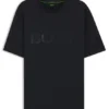 T-Shirt aus Baumwolljersey mit strukturiertem Logo