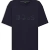T-Shirt aus Baumwolljersey mit strukturiertem Logo