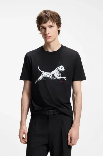 T-Shirt aus Baumwolljersey mit Tiermotiv