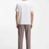 T-Shirt aus Baumwolljersey mit versetztem Logo T-Shirt aus Baumwolljersey mit versetztem Logo