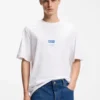 T-Shirt aus Baumwolljersey mit Workwear-Logo-Etikett T-Shirt aus Baumwolljersey mit Workwear-Logo-Etikett