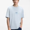 T-Shirt aus Baumwolljersey mit Workwear-Logo-Etikett T-Shirt aus Baumwolljersey mit Workwear-Logo-Etikett