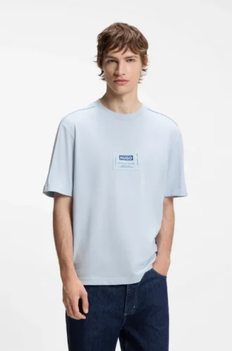 T-Shirt aus Baumwolljersey mit Workwear-Logo-Etikett
