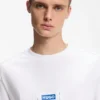 T-Shirt aus Baumwolljersey mit Workwear-Logo-Etikett T-Shirt aus Baumwolljersey mit Workwear-Logo-Etikett