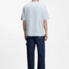 T-Shirt aus Baumwolljersey mit Workwear-Logo-Etikett T-Shirt aus Baumwolljersey mit Workwear-Logo-Etikett