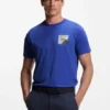 T-Shirt aus Baumwollmischung mit dekorativen reflektierenden Akzenten T-Shirt aus Baumwollmischung mit dekorativen reflektierenden Akzenten