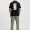 T-Shirt aus Baumwollmischung mit dekorativen reflektierenden Akzenten T-Shirt aus Baumwollmischung mit dekorativen reflektierenden Akzenten