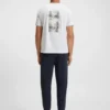 T-Shirt aus Baumwollmischung mit dekorativen reflektierenden Akzenten