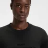 T-Shirt aus Baumwollmischung mit dekorativen reflektierenden Details