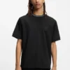 T-Shirt aus Baumwollmischung mit Drop-Needle-Streifen