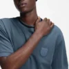 T-Shirt aus Baumwollmischung mit Drop-Needle-Streifen